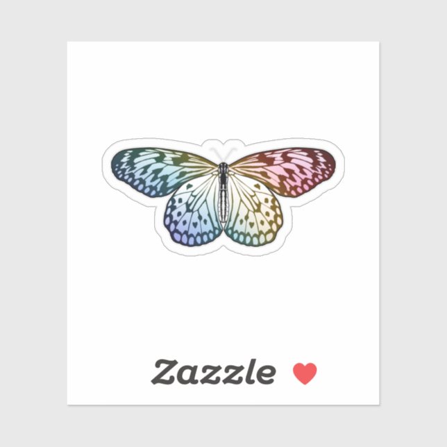 Butterfly Rainbow Klistermärken (Ark)