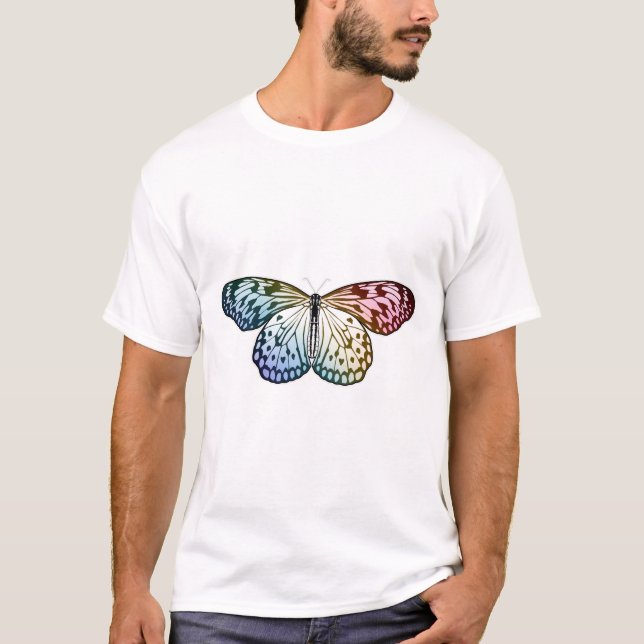 Butterfly Rainbow T Shirt (Framsida)
