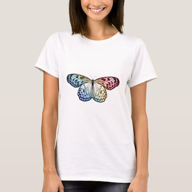 Butterfly Rainbow T Shirt (Framsida)