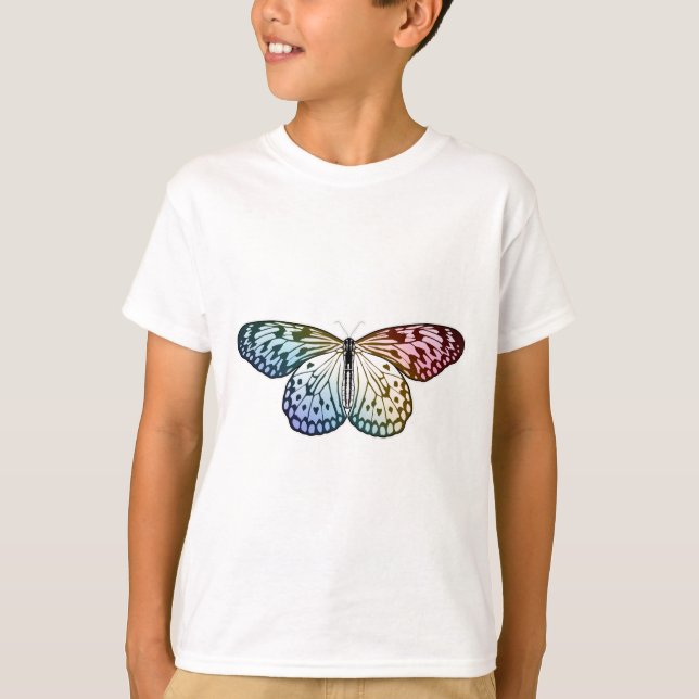 Butterfly Rainbow T Shirt (Framsida)
