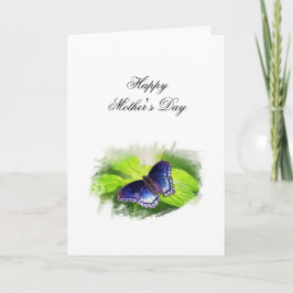 Butterfly (Red-spotted Purple) Mother's Day Helgkort