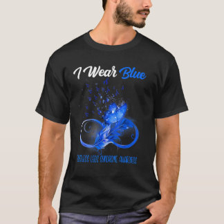 Butterfly Ribbon Feather Restless Ben Syndrome Aw T Shirt