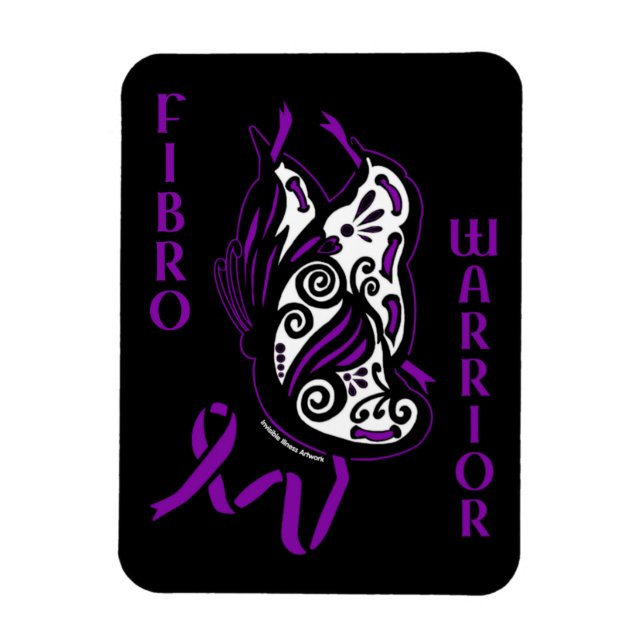 Butterfly/Ribbon ...Fibro Magnet (Vertikal)
