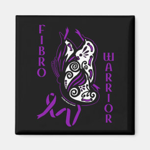 Butterfly/Ribbon ...Fibro Magnet