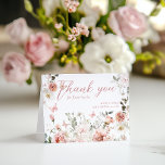 Butterfly Rosa Blommigt Baby Shower flödar med Tack Kort<br><div class="desc">Little Butterfly Rosa Blommigt Flicka Shower-inbjudan för</div>