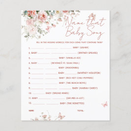 Butterfly Rosa What's on Your Mobil Baby Shower