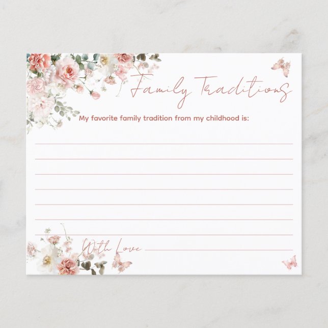 Butterfly Rosa What's on Your Mobil Baby Shower (Framsida)