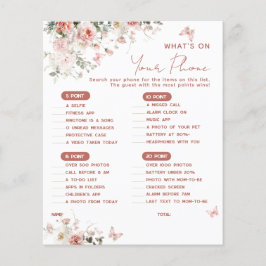 Butterfly Rosa What's on Your Mobil Baby Shower