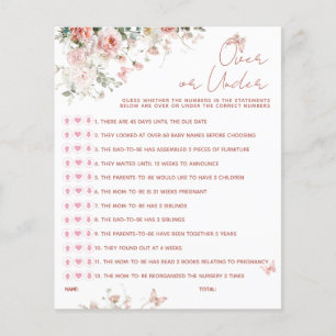 Butterfly Rosa What's on Your Mobil Baby Shower