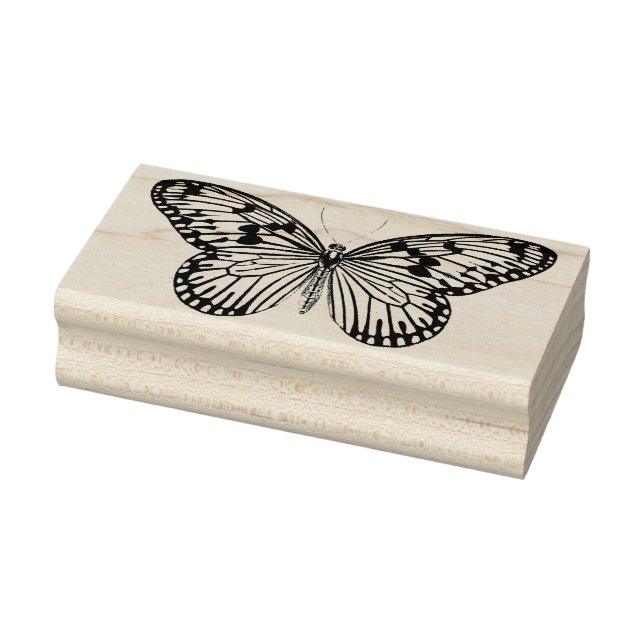 Butterfly Rubber Frimärke Stämpel (Stämpel)