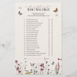 Butterfly sa att hon sa att hon sa att vildblommor