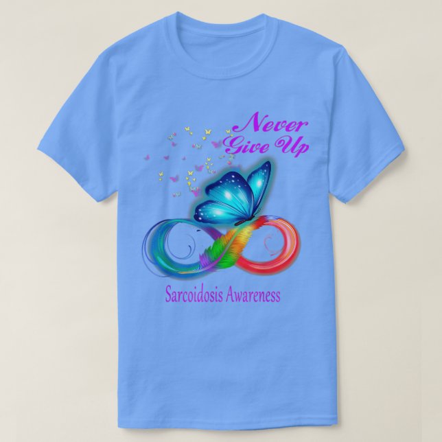 Butterfly Sarcoidosis Awareness  T Shirt (Design framsida)
