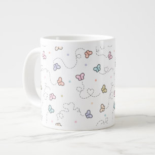 Butterfly Seamless Mönster Jumbo Mugg