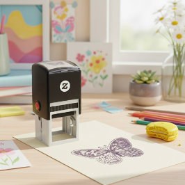 Butterfly Self-inking Frimärke Självfärgande Stämpel