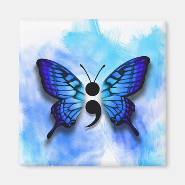 Butterfly semicolon magnet (Framsidan)
