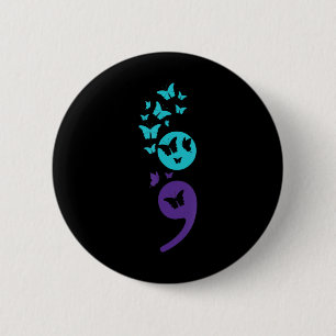Butterfly Semicolon Suicide Awareness Mental Healt Knapp