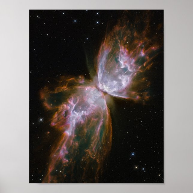 Butterfly Shaped Planetal Nebula Poster (Framsidan)