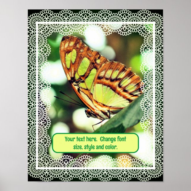 Butterfly Skapar din egen Personlig Poster (Framsidan)