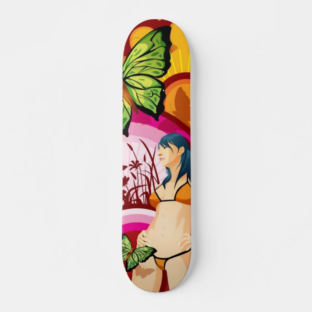 Butterfly Skateboard (Framsida)