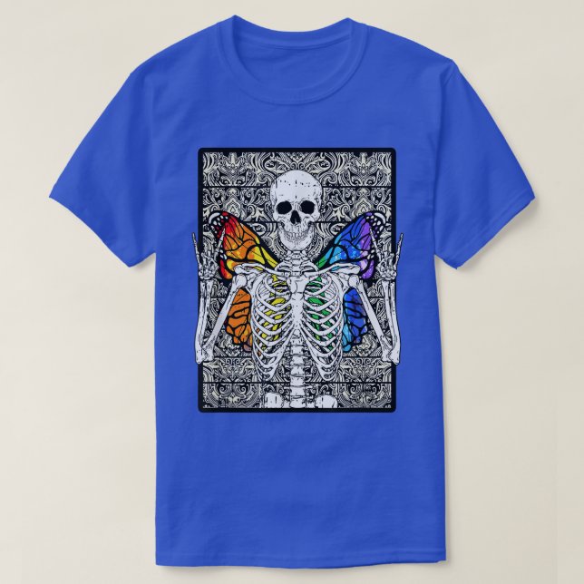 Butterfly Skeleton Fairycore Aestthetic T Shirt (Design framsida)