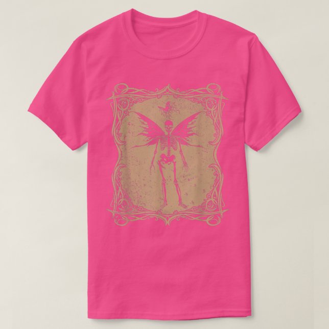 Butterfly Skeleton Fairycore Gothic Fairy Grunge A T Shirt (Design framsida)