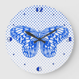 Butterfly sketch, koboltblått stor klocka