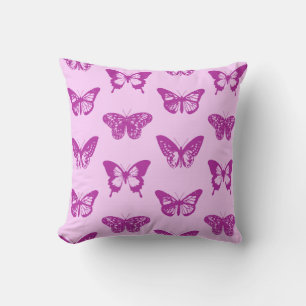 Butterfly-skiss, rosa av is och lila av ametyst kudde