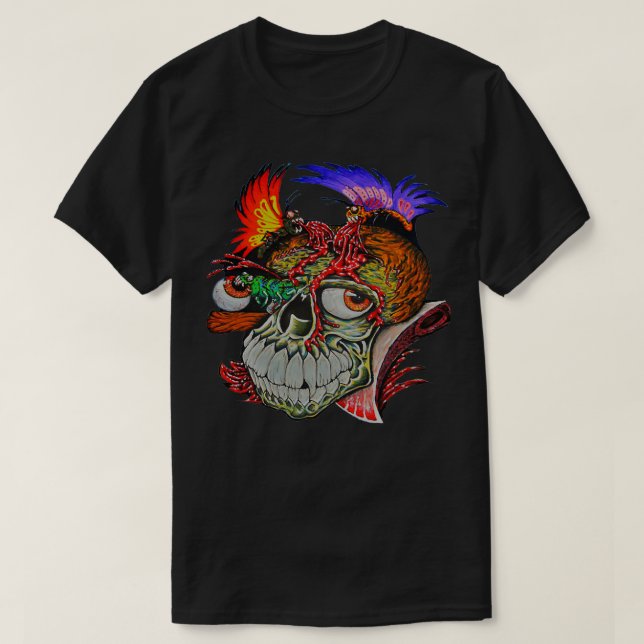 BUTTERFLY SKULL Classic TShirt T Shirt (Design framsida)