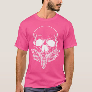 Butterfly Skull Gothic Moth Punk Sten Skeleton Hor T Shirt
