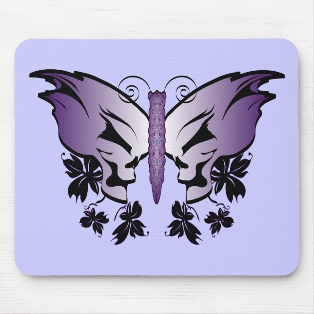 Butterfly Skull Lila Musmatta (Framsidan)