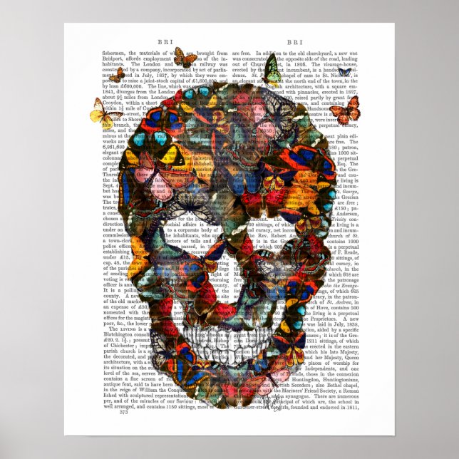 Butterfly Skull Poster (Framsidan)