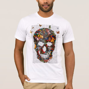 Butterfly Skull T Shirt