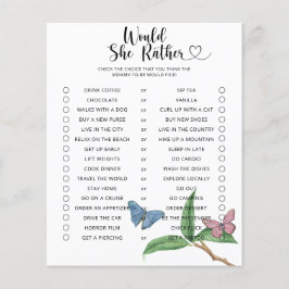 Butterfly / skulle hon hellre visa babykläder?