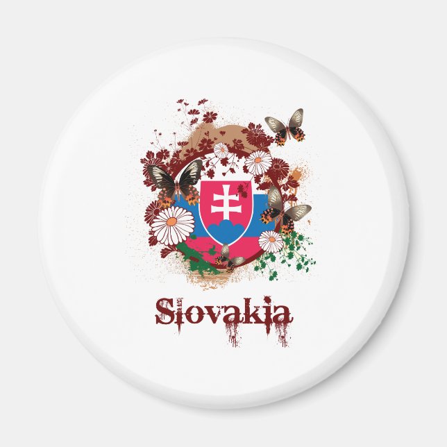 Butterfly Slovakia Magnet (Framsidan)