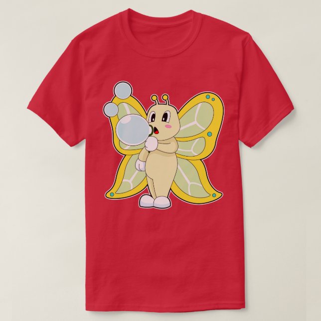 Butterfly Soap bubbles T Shirt (Design framsida)