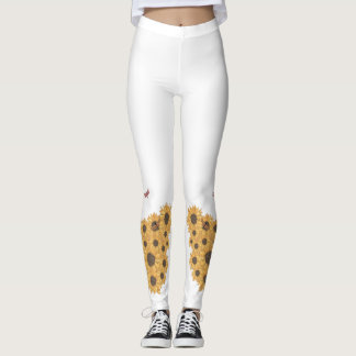 Butterfly & Solroslegeringar - Vibrant och Stil Leggings
