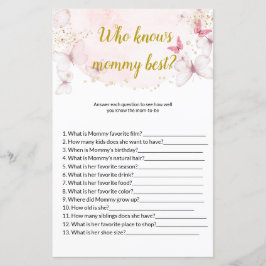 Butterfly som känner till mamma best Baby Shower G