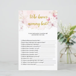 Butterfly som känner till mamma best Baby Shower G