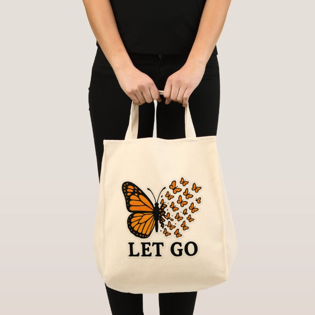 Butterfly som omvandlas till små fjärilar tygkasse (Framsida (produkt))