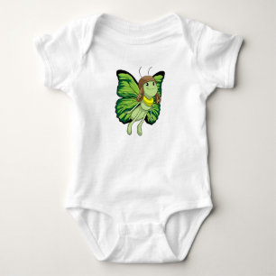 Butterfly som pilot med pilotthat t shirt