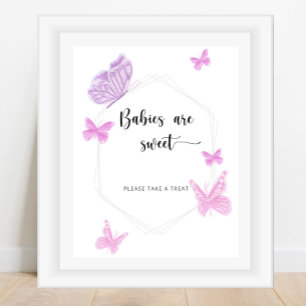 Butterfly spädbarn är söt poster