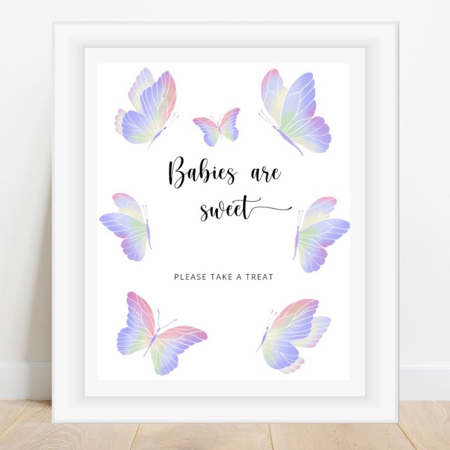 Butterfly spädbarn är söt poster (Skapare uppladdad)