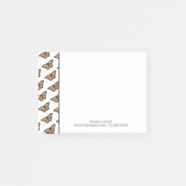 Butterfly Stationery Post-it Block (Framsida)