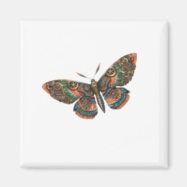 butterfly steampunk magnet (Framsidan)