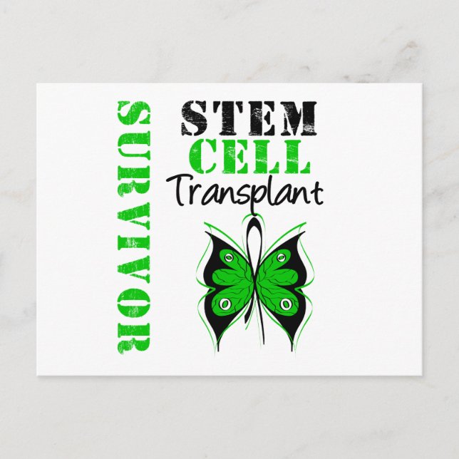 Butterfly - Stem Cell Transplant Survivor Vykort (Framsida)