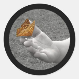 Butterfly Stickers Runt Klistermärke
