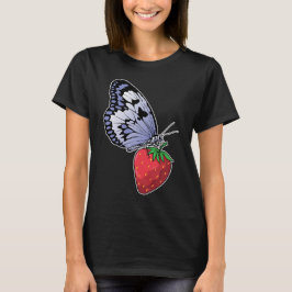 Butterfly Strawberry T Shirt