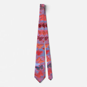 Butterfly Sunset Necktie Slips