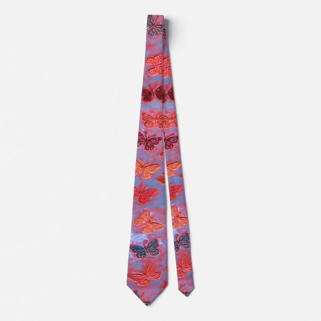 Butterfly Sunset Necktie Slips (Framsida)