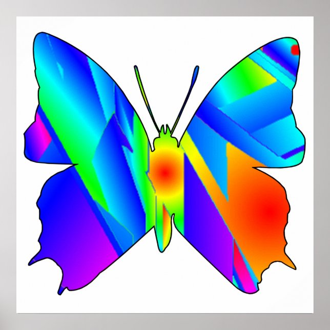 Butterfly Sunset Poster (Framsidan)
